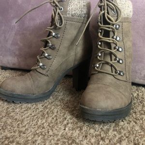 Lace-up Booties
